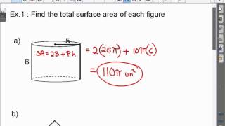 Honors Geometry: 12-3 and 12-4: Surface Area of Circular Solids and Volume of Prisms and Cylinders