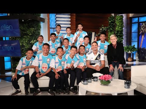 Ellen Talks to Thai Soccer Team in Their First In-Studio Interview Since Cave Rescue