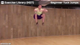 Beginner Tuck Jumps - Exercise Library (HIIT) | Marc Dressen