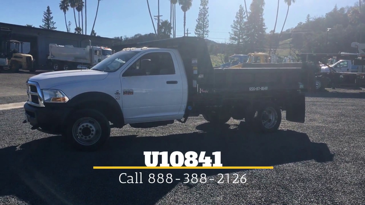 2011 Low Mileage Ram 4500 Dump Truck / Charter Trucks - U10841 - YouTube