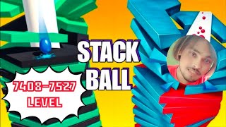 7408-7527 Level 🫢 AMAZING STACKBALL CRUSH 3D  1 - #stackball #shorts screenshot 5