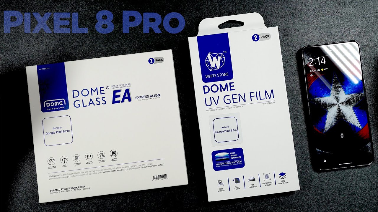 Google Pixel 8 Pro Whitestone EA & UV Gen Film Screen Protector Drop & Scratch Tests