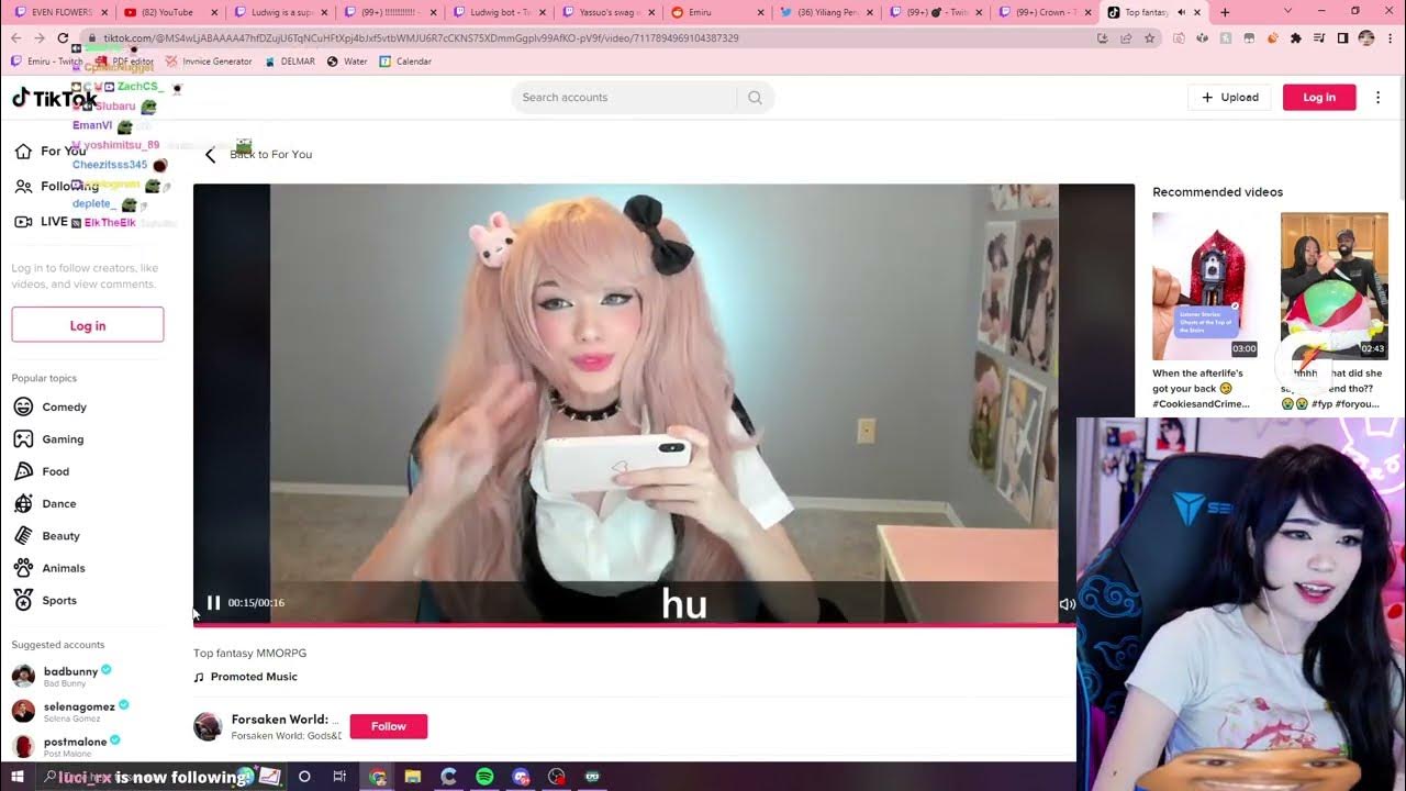 Emiru shows her cringe Chinese mobile game ad. YouTube