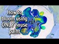 How to use house paint in acrylic pouring