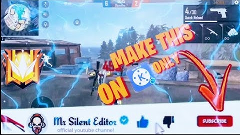 Make Subscribe Animation Like Gamers Like || RUOK FF And COLONEL || In Kinemaster Only.