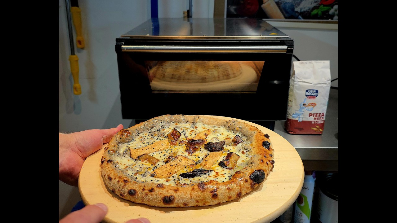 Olasz pizzakemence teszt!Effeovens N3 Szarvasgombás tejszínes alap Padlizsán Ördögszekér Gomba!