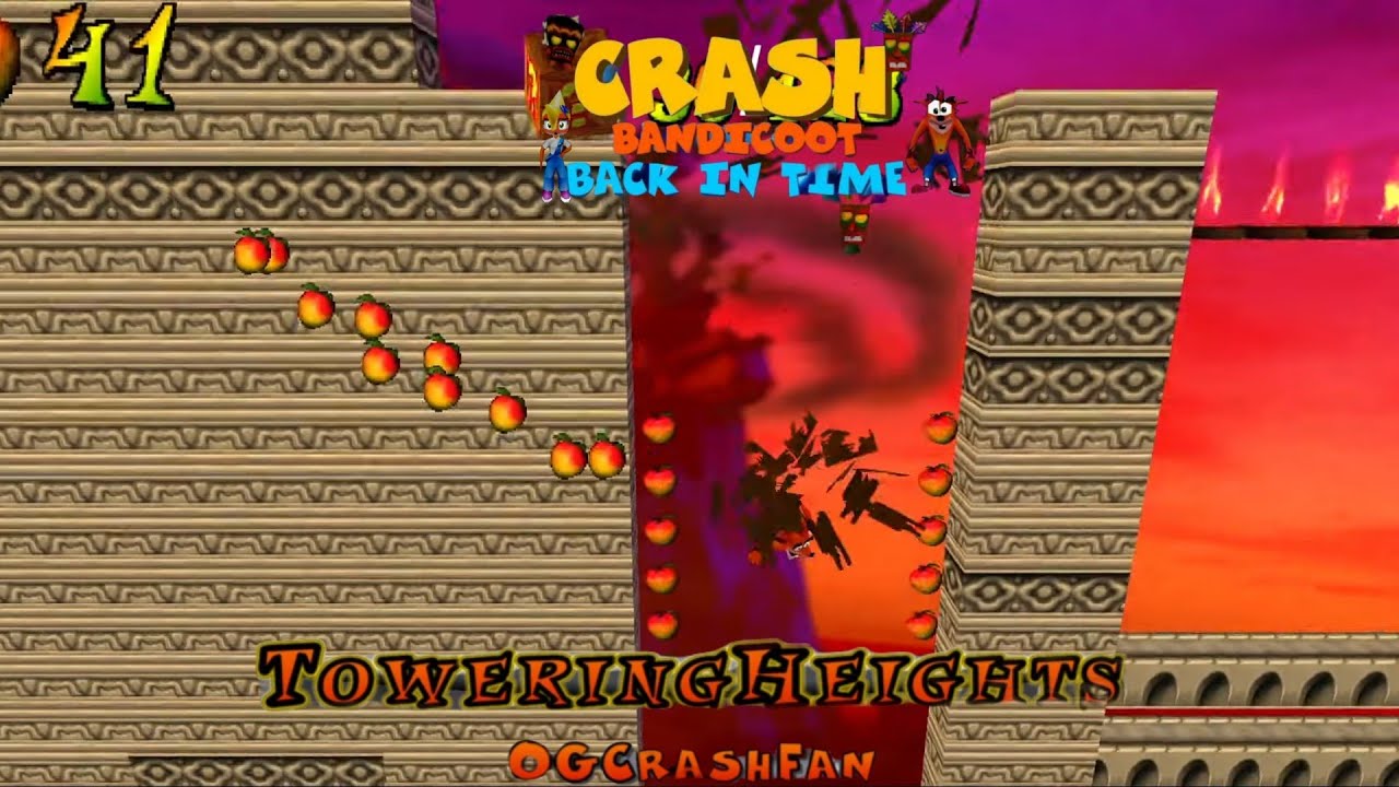 Crash Bandicoot Back In Time Fan Game Custom Level Towering Heights
