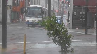 台風１２号、九州で大雨続く 強風吹く奄美