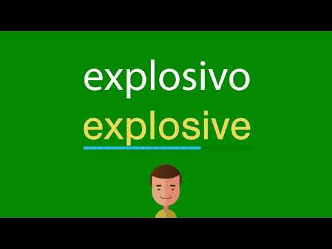 Vídeo: O que significa explosivo em inglês?