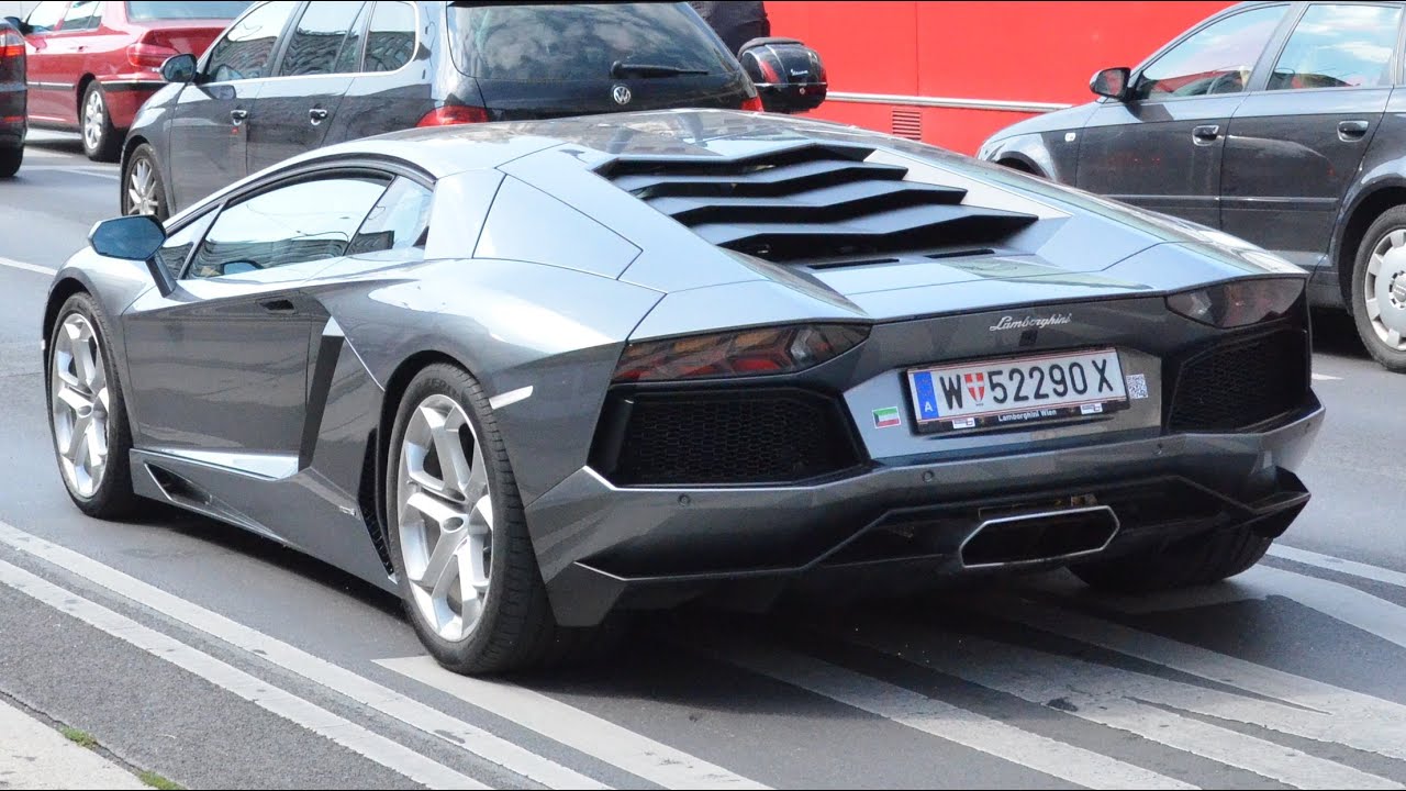 Lamborghini Revving Lamborghini Aventador - Driving, Revving, Accelerations and more - YouTube