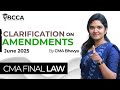 Clarification on Amendments for June 2025 | by CMA Bhavya Ma'am