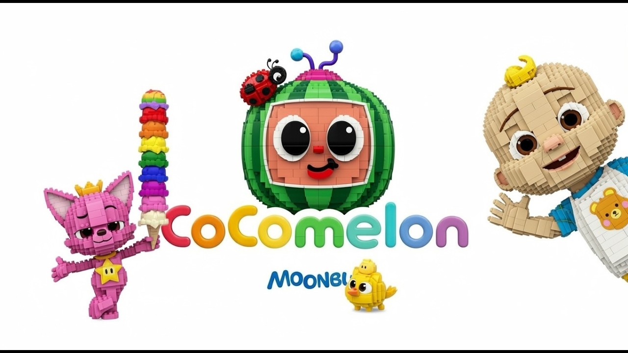 Cocomelon Outro Logo with JJ and Ninimo Lego Bricks  Intro Logo Sponsored By Preview 2 Effects