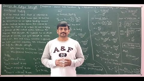24 - Problem on analysis of combined bending and torsional fatigue loading- Mod_2- DME_1 by GURUDATT