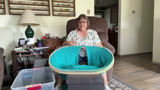 Loom Knit - CinDwood - Giant Oval  Afghan Loom - My Review! screenshot 5