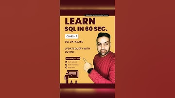🔴 Class 7 - SQL query to update table in database #sql #sqltutorialforbeginners #viral
