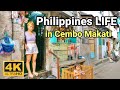 THE REAL LIFE SCENES in CEMBO | EXTREME WALK at Narrow Alley Residence in Cembo Makati [4K] 🇵🇭