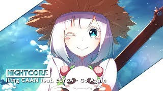 【Nightcore】 King CAAN feat  ELYSA - Go Again [Lyrics] Resimi