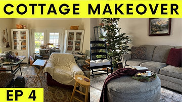 Making Over A 100 Yr Old Home Ep 4 - LIVING ROOM COTTAGE STYLE MAKEOVER
