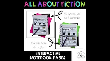 All About Fiction Interactive Notebook Pages