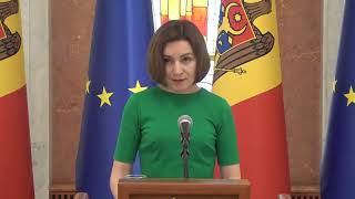 Conferință susținută de Președinta Maia Sandu privind Summitul Comunității Politice Europene