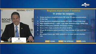 Governor Cuomo Announces Three Regions of New York State Ready to Begin Reopening May 15th