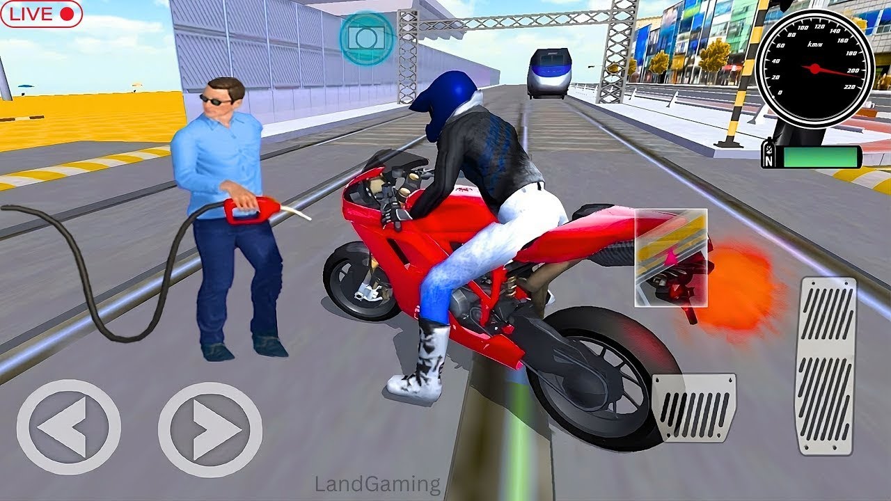3d Driving Class Simulator Bullet Train Vs Motorbike Bike Driving Game