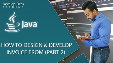 How to Design and Develop Invoice Form in Java Netbeans - Part 9  | Section 2
