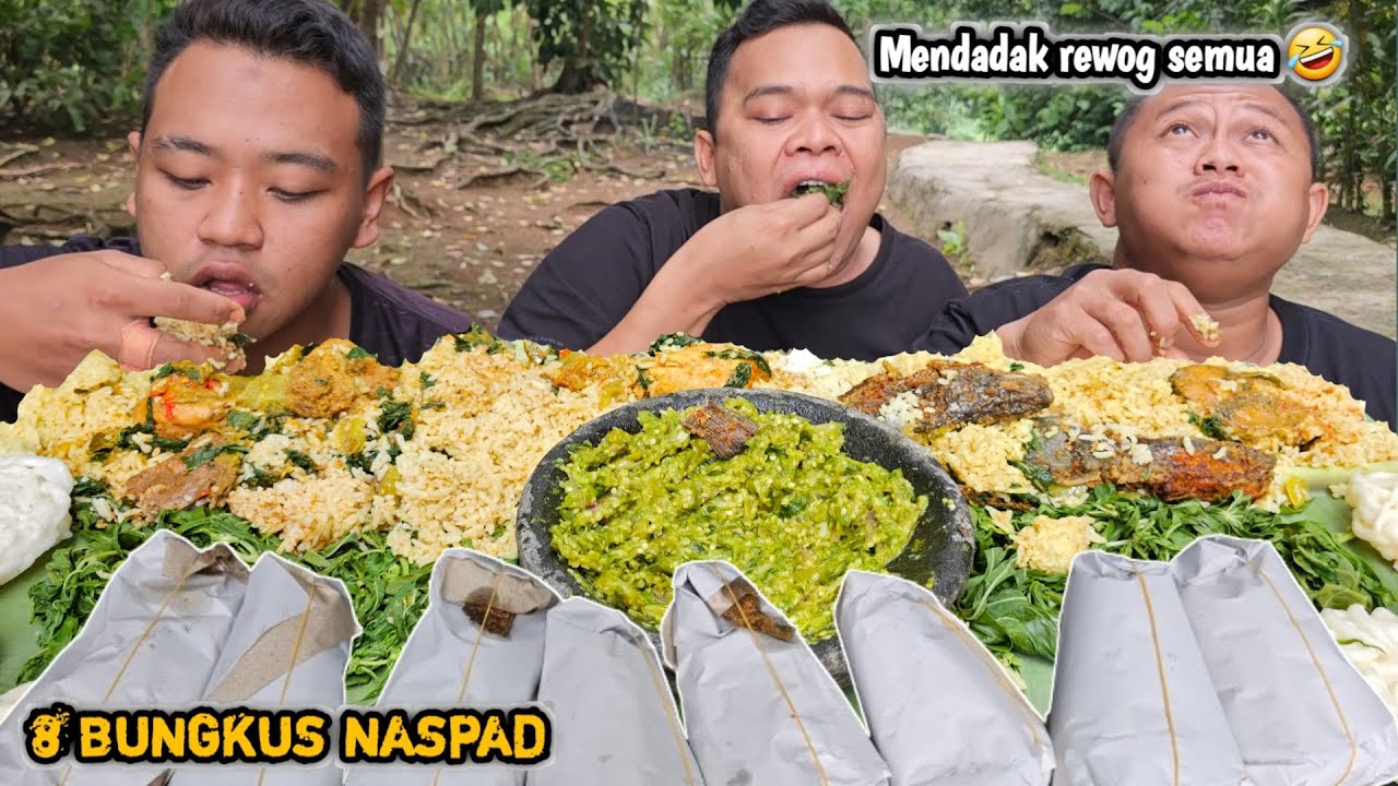 KESEPAKATAN BERSAMA ! MUKBANG 8 BUNGKUS NASI PADANG + SAMBAL IJO, PAKET KENYANG BINGITS