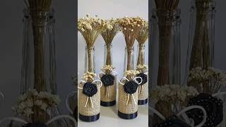 Garrafinha Decorada Rustica para casamento