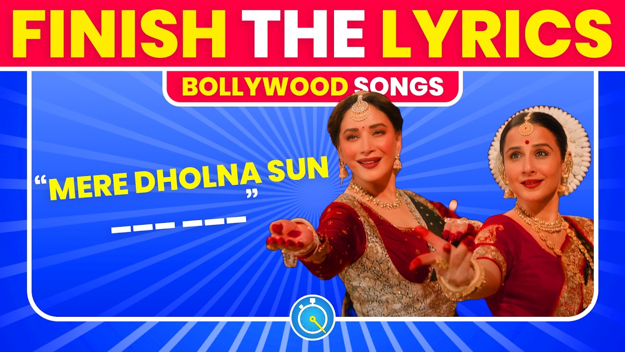 Finish The Lyrics - 2024 Bollywood Songs | Bollywood Quiz