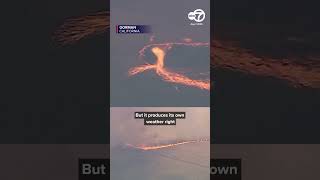 Firenado spotted at 1 000-acre brush fire in Gorman