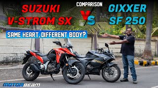 Suzuki V-Strom SX vs Gixxer SF 250 - What's Different? | MotorBeam