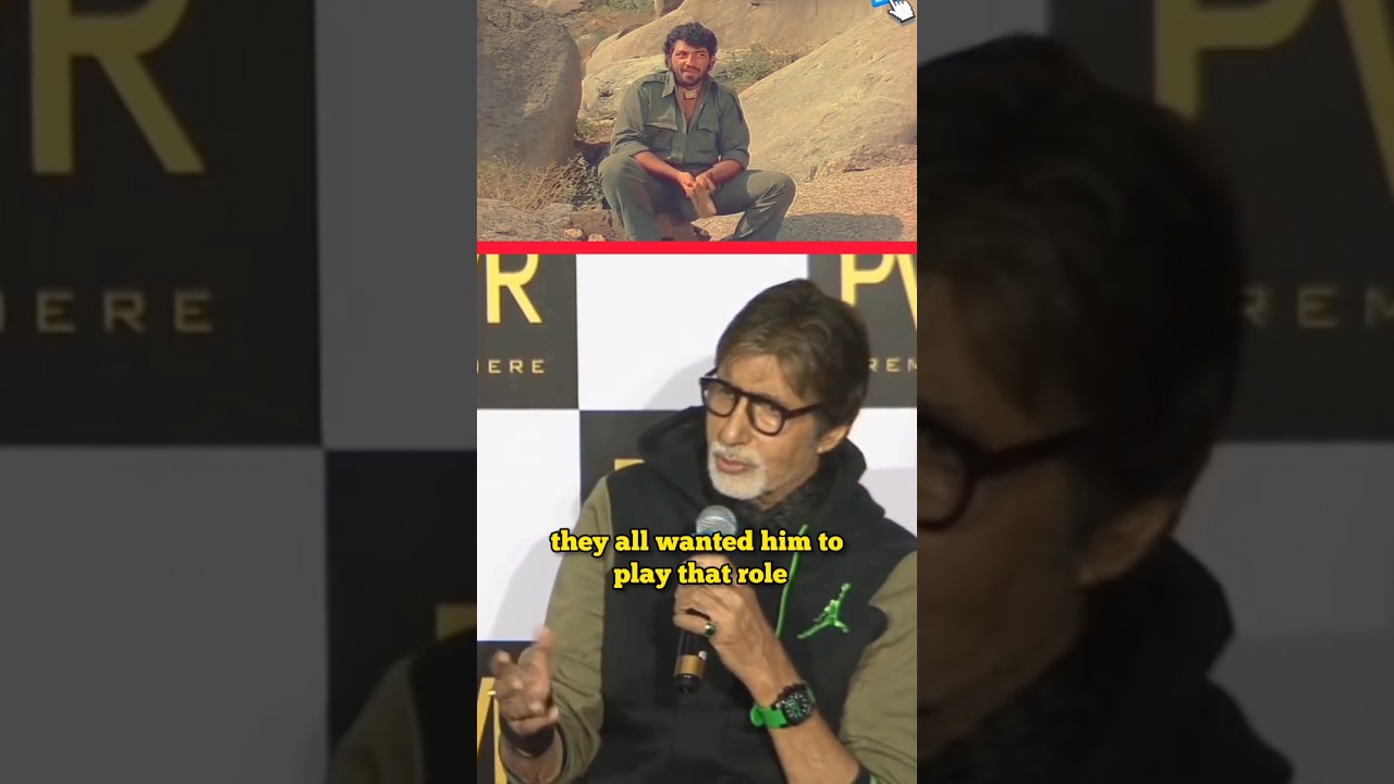 Amitabh Bachchan wanted to play Gabbar Singh's role 