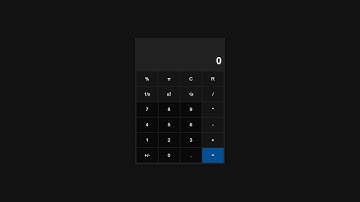 Fluent design and dark theme calculator | HTML & CSS & JS