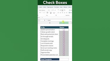ADD Check Boxes to Your Excel Spreadsheet FAST!