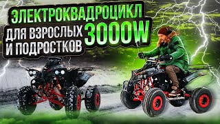 Электроквадроцикл White Siberia Sneg PRO R 3000W ⚡ Обзор и Тест-драйв
