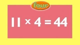 4 Times Tables LEARN Multiplication Rap with Tests & Answers that's so much FUN!