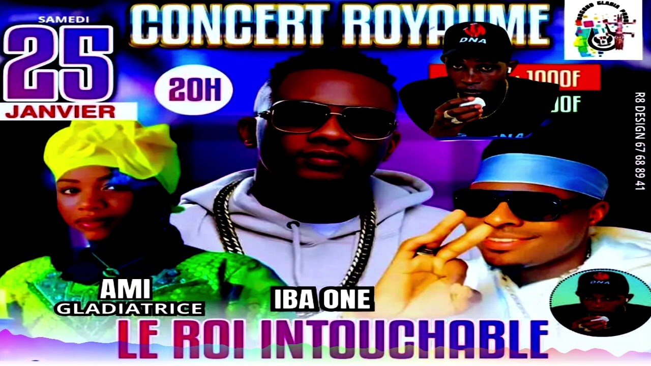 LE ROI INTOUCHABLE DOGONO IBA ET AMI GLADIATRICE ABOU SABABOU FASSA LE 25 JANVIER CONCERT ROYAUME TG