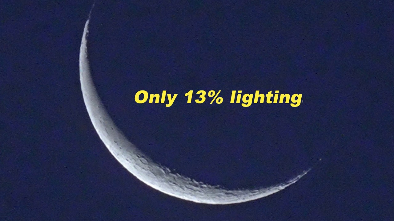 Morning Crescent Moon 4-15-2026, the most difficult lunar phase to