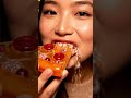 Glass Candy Eating ASMR — Burger, Fries, Pizza, Sushi, Nachos &amp; Taco Crunch Sounds #SHORT