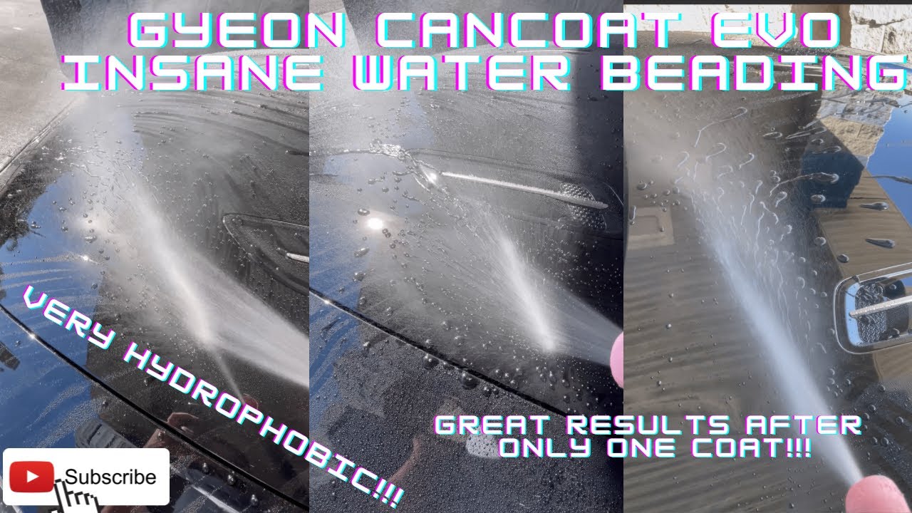 Gyeon CanCoat Evo - amazing water beading behavior after applying one coat!!!