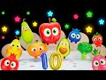 Funky Fruits Baby Sensory Ten In The Bed With FRUITS Fun Animation And Upbeat Music 