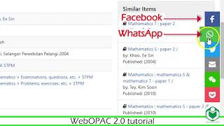 Sabah State Library WebOPAC 2.0 English Tutorial