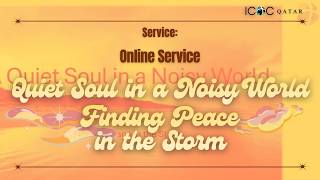 【Service】Quiet Soul in a Noisy World - Finding Peace in the Storm | ICOC Qatar Online Service 💒