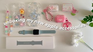🌸 unboxing cute apple accessories - aesthetic unboxing w lofi bgm