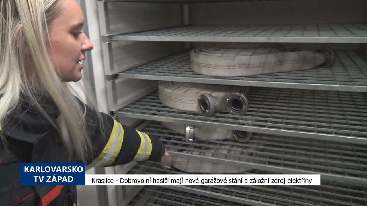Kraslice: Dobrovolní hasiči mají nové garážové stání a záložní zdroj elektřiny (TV Západ)