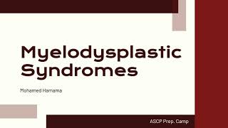 ASCP | MLS | MLT | Myelodysplastic Syndromes | MDS