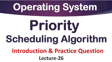 Priority Scheduling Algorithm in Operating System | Lec-26 | Priority Job Scheduling Algorithm