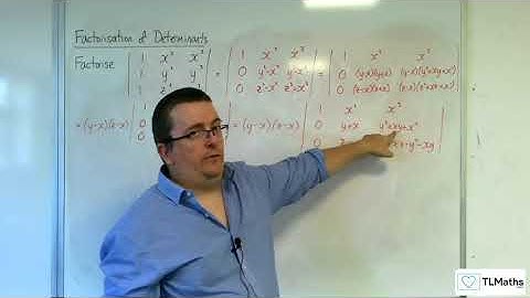 AQA A-Level Further Maths C9-06 Factorisation of Determinants: Example 5