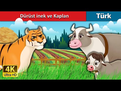 Dürüst inek ve Kaplan | The Honest Cow and the Tiger in Turkish | @TurkiyaFairyTales